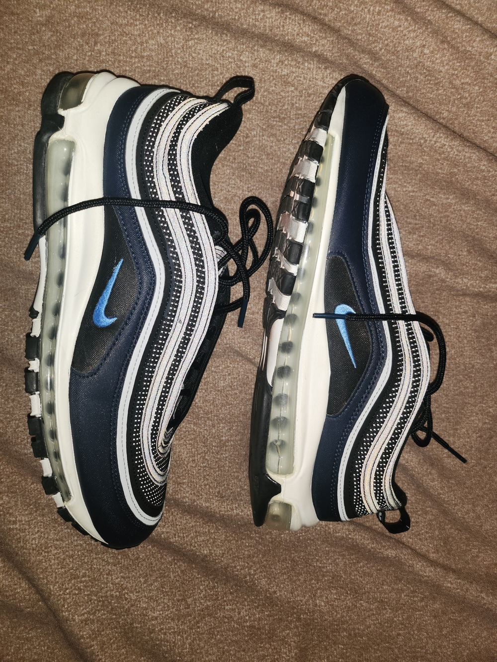 Nike Air Max 97 Sneakers in Navy and White
